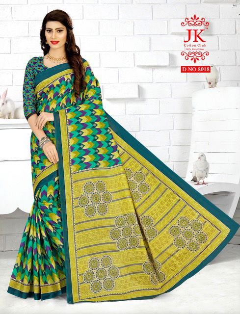 Jk Tulsi 8 Casual Daily Wear Cotton Printed Saree Collection